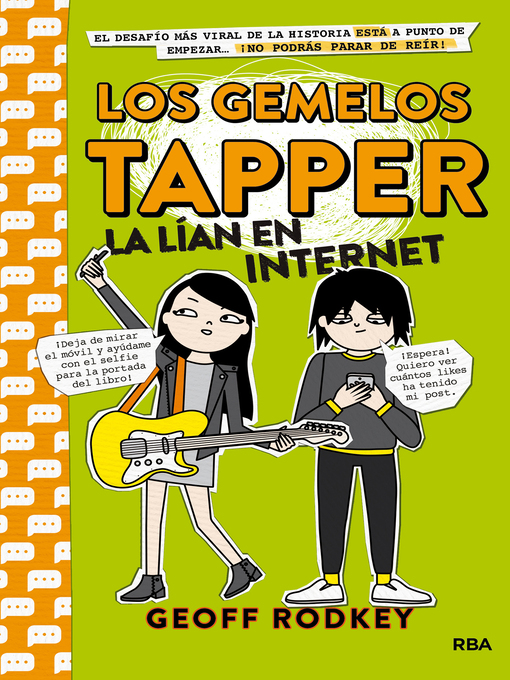 Title details for Los gemelos Tapper la lían en Internet (Los gemelos Tapper 4) by Geoff Rodkey - Available